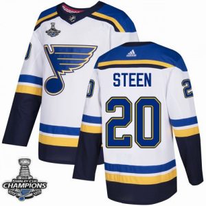 Blues Alexander Steen Weiß 2019 Stanley Cup Champion